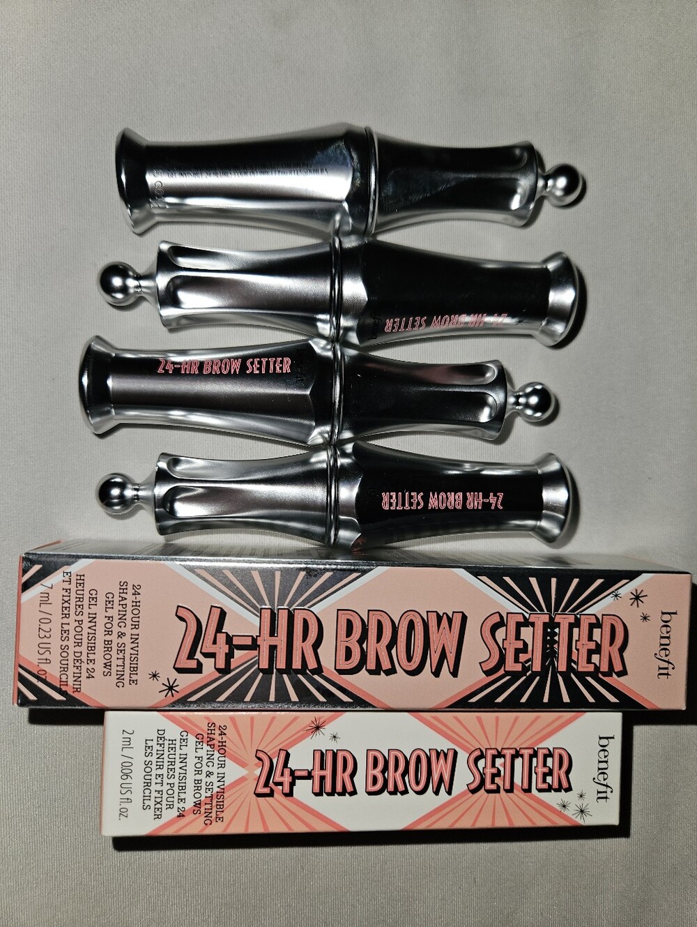 Lot of 8 Benefit 24-HR Brow Setter Gel - bonus fan fest and gimme brow